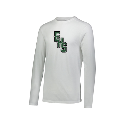 [FTLCUBWH-AXS-LOGO2] Decker Men's Tri-Blend T-Shirt - Long Sleeve (Adult XS, White, Logo 2)