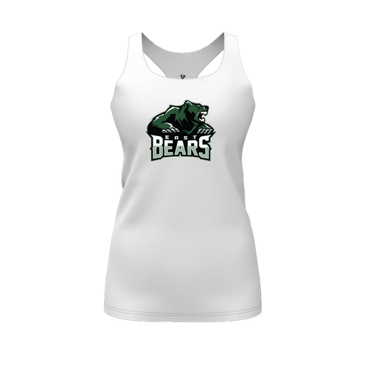 [CUS-DFW-RCBK-PER-WHT-FYS-LOGO1] Racerback Tank Top (Female Youth S, White, Logo 1)