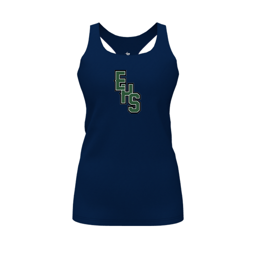 [FT0TRBNV-FYS-LOGO2] Decker Racerback Tank Top (Female Youth S, Navy, Logo 2)