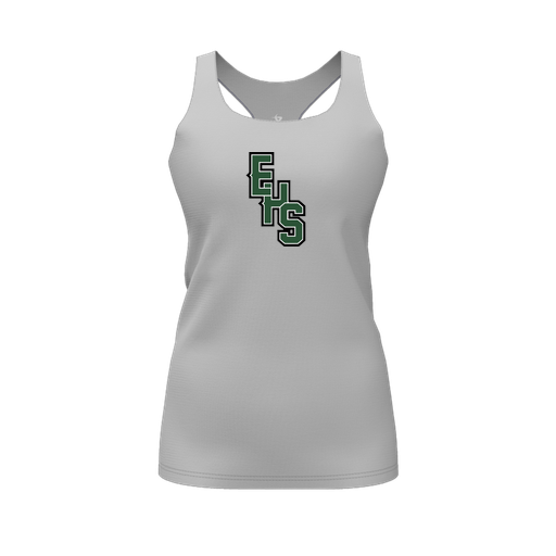 [CUS-DFW-RCBK-PER-GRY-FYS-LOGO2] Decker Racerback Tank Top (Female Youth S, Gray, Logo 2)