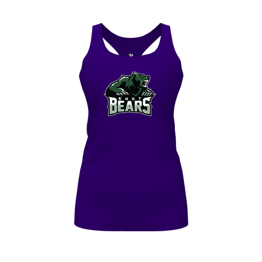 [FT0TRBPP-FYS-LOGO1] Decker Racerback Tank Top (Female Youth S, Purple, Logo 1)