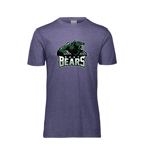 [FTSCUBNV-YS-LOGO1] Decker Youth Tri-Blend T-Shirt - Short Sleeve (Youth S, Navy, Logo 1)