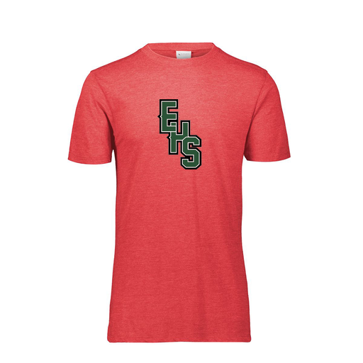 [FTSCUBRD-YS-LOGO2] Decker Youth Tri-Blend T-Shirt - Short Sleeve (Youth S, Red, Logo 2)