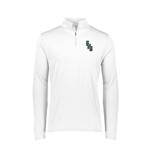 [FTLQFLWH-FAXS-LOGO2] Decker Women's Flex-Lite 1/4 Zip Shirt (Female Adult XS, White, Logo 2)