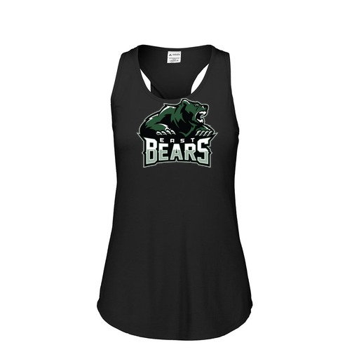 [3078.K94.S-LOGO1] Ladies Tri Blend Tank Top (Female Adult S, Black, Logo 1)