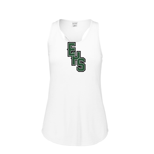 [3078.005.S-LOGO2] Ladies Tri Blend Tank Top (Female Adult S, White, Logo 2)