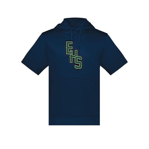 [6871.065.S-LOGO2] Men's Dri Fit Short Sleeve Hoodie (Adult S, Navy, Logo 2)