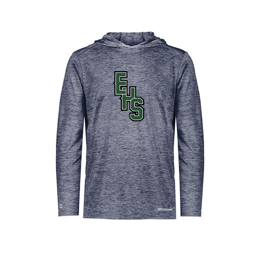 [FOLHCGNV-YS-LOGO2] Decker Youth Charge Hoodie (Youth S, Navy, Logo 2)