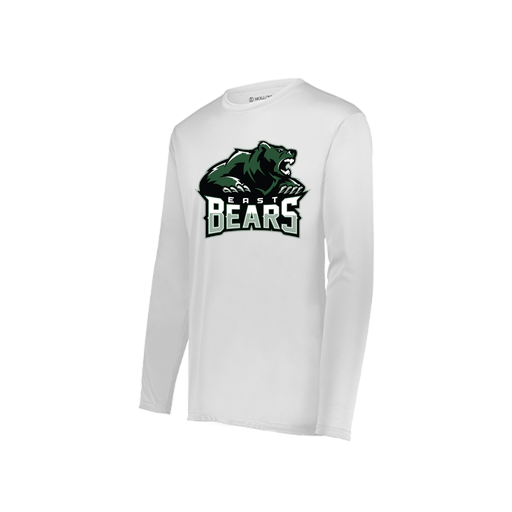 [222822.005.XS-LOGO1] Men's LS Smooth Sport Shirt (Adult XS, White, Logo 1)