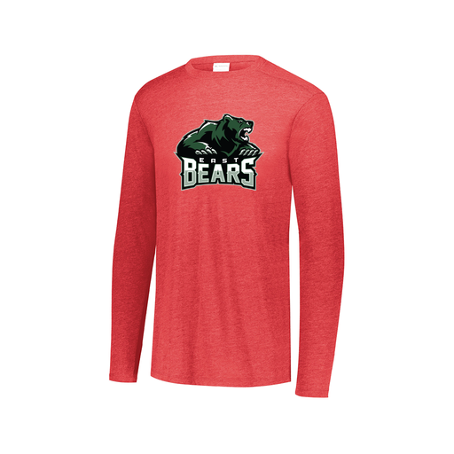 [3075.V96.XS-LOGO1] Men's LS Ultra-blend T-Shirt (Adult XS, Red, Logo 1)