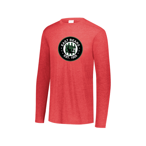[3075.V96.XS-LOGO3] Men's LS Ultra-blend T-Shirt (Adult XS, Red, Logo 3)