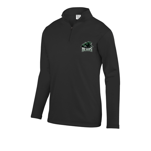 [FOLQFFBK-AS-LOGO1] Decker Men's FlexFleece 1/4 Zip (Adult S, Black, Logo 1)