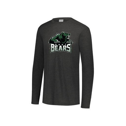 [FTLCUBBK-YS-LOGO1] Decker Youth Tri-Blend T-Shirt - Long Sleeve (Youth S, Black, Logo 1)