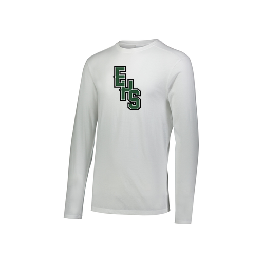 [3076.005.S-LOGO2] Youth LS Ultra-blend T-Shirt (Youth S, White, Logo 2)
