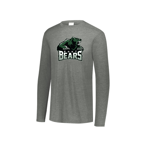 [3076.013.S-LOGO1] Youth LS Ultra-blend T-Shirt (Youth S, Gray, Logo 1)