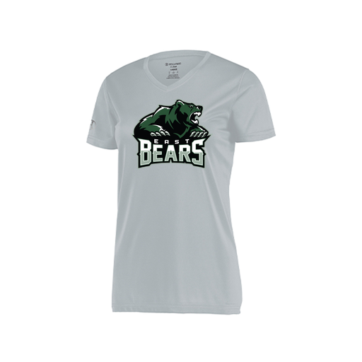 [222820.099.S-LOGO1] Ladies Movement Dri Fit Shirt (Female Adult S, Silver, Logo 1)