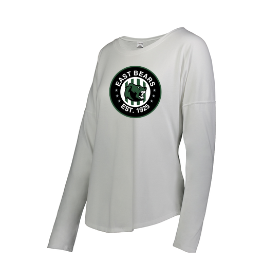 [3077.005.S-LOGO3] Ladies LS Ultra-blend T-Shirt (Female Adult S, White, Logo 3)