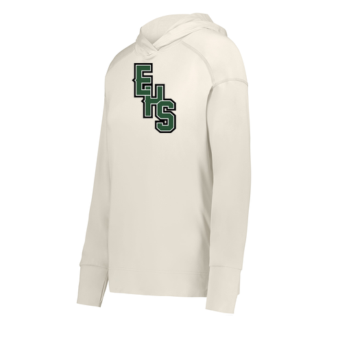 [222798-WHT-FAXS-LOGO2] Ladies Ventura Thin Knit Hoodie (Female Adult XS, White, Logo 2)